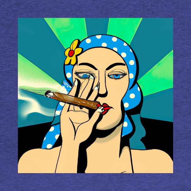 Freedom cigar - smoking lady by KFX Productions